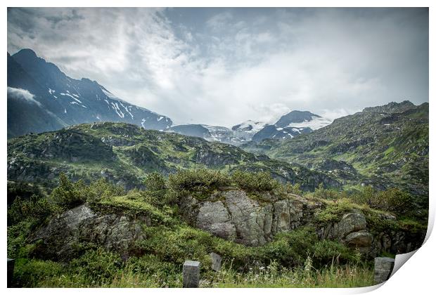 The Swiss Alps #2 Print by Sean Wareing