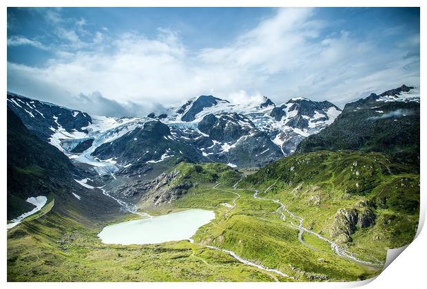 The Swiss Alps #4 Print by Sean Wareing