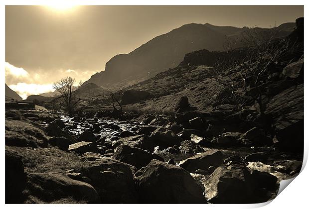 Rocky river Print by Sean Wareing