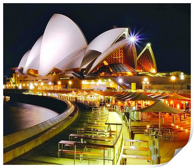 Sydney Opera House Print by peter tachauer