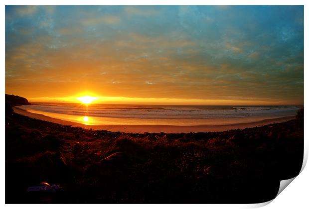 Ballina Sunrise 2 Print by peter tachauer