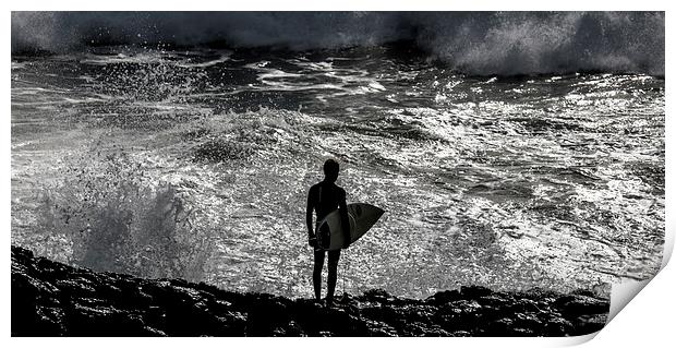 The Surfers Prayer Print by peter tachauer