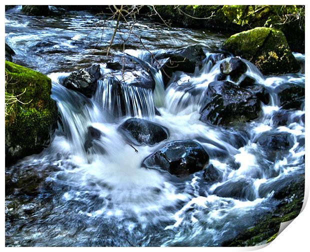 Rushing Water Print by peter tachauer