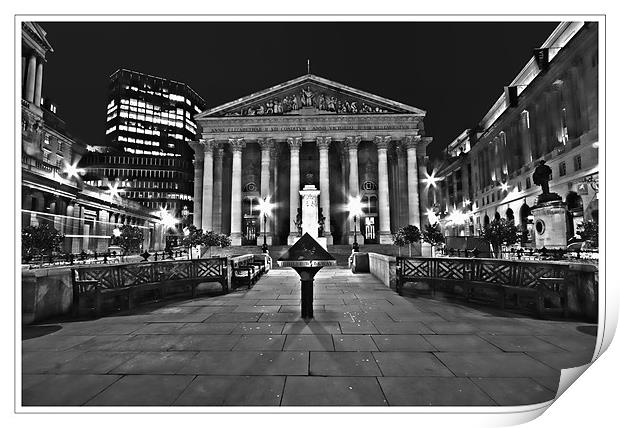 Royal Exchange City of London Print by peter tachauer