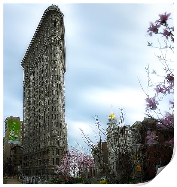 Flat Iron Building Print by peter tachauer