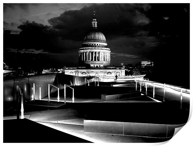 St Paul's Cathedral London Print by peter tachauer