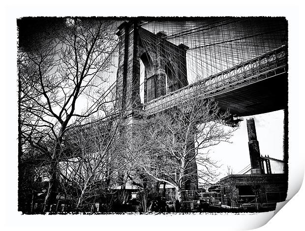 Brooklyn Bridge Print by peter tachauer