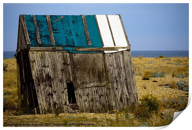 The Old Winch Shed - Dungeness Print by Dawn O'Connor
