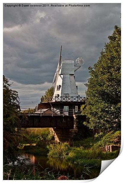The Rye Windmill, East Sussex. 3 Print by Dawn O'Connor