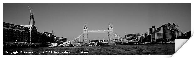 Tower Bridge Print by Dawn O'Connor