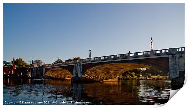 Richmond Bridge Print by Dawn O'Connor