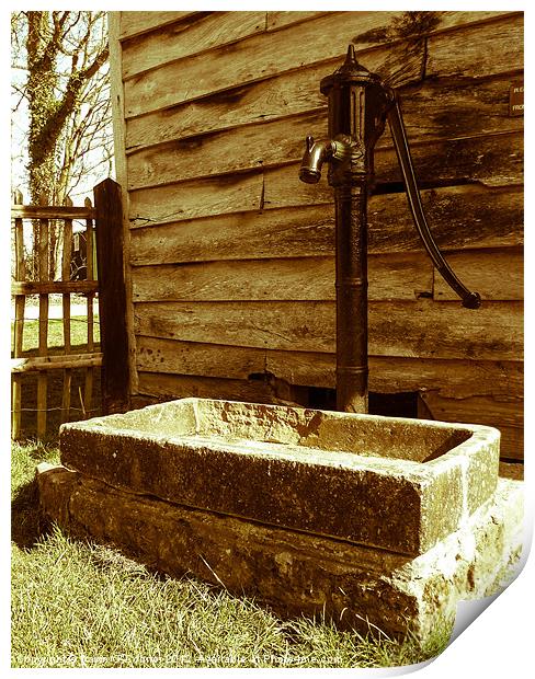 The Water Pump Print by Dawn O'Connor