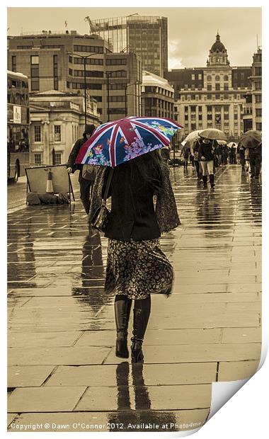 Rain Rain Rain Print by Dawn O'Connor