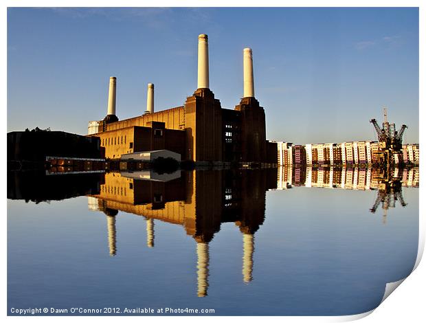 Battersea Power Station Print by Dawn O'Connor