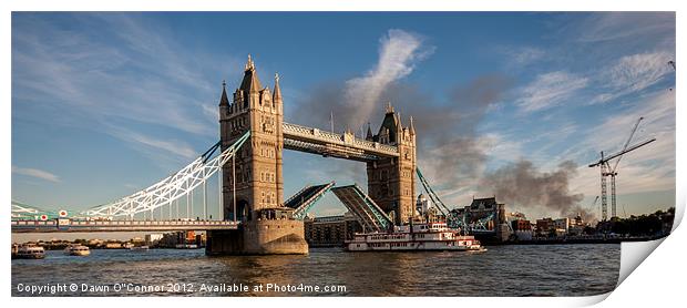 Londons Burning Print by Dawn O'Connor