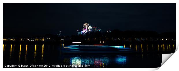 Millbank Park Fireworks Print by Dawn O'Connor