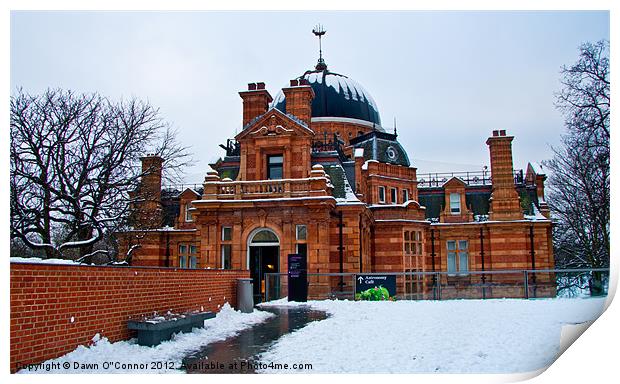 The Royal Observatory, Greenwich Print by Dawn O'Connor