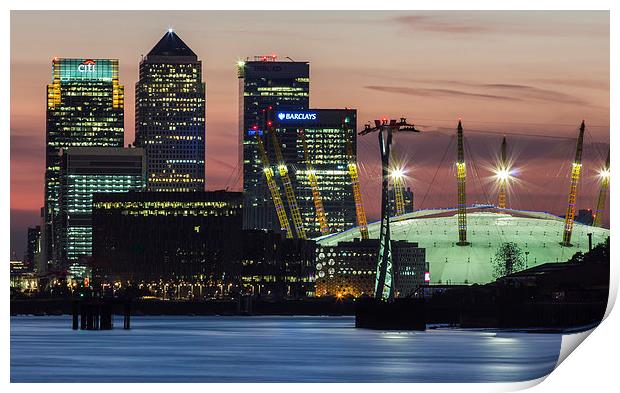 London Docklands Print by Dawn O'Connor