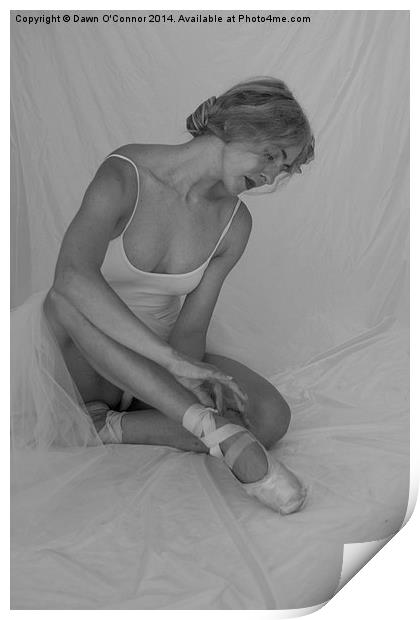  Ballet Dancer Print by Dawn O'Connor