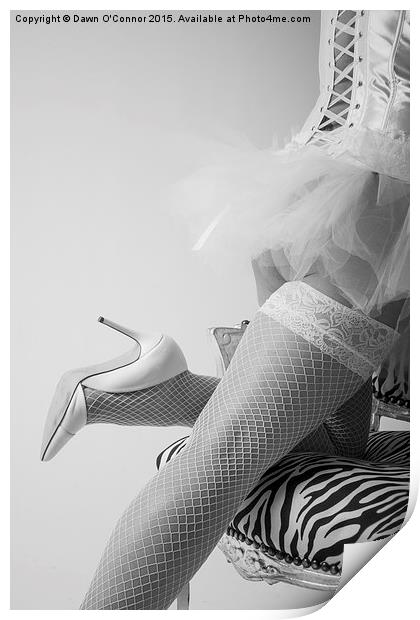  Boudoir Photography Pose Print by Dawn O'Connor