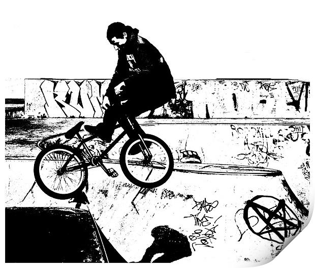 BMX Abstract 3 Print by Dawn O'Connor