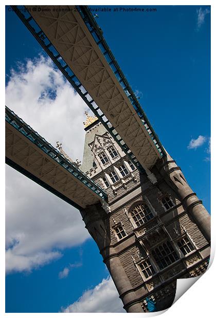Tower Bridge 2 Print by Dawn O'Connor