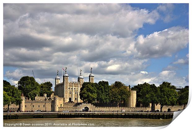 Tower of London Print by Dawn O'Connor