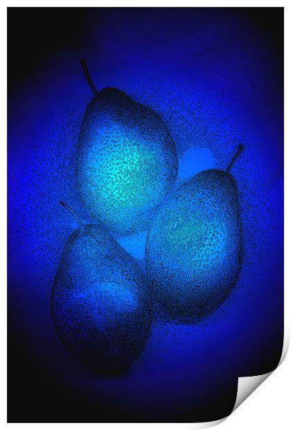 Plasma pears Print by Graham Piper