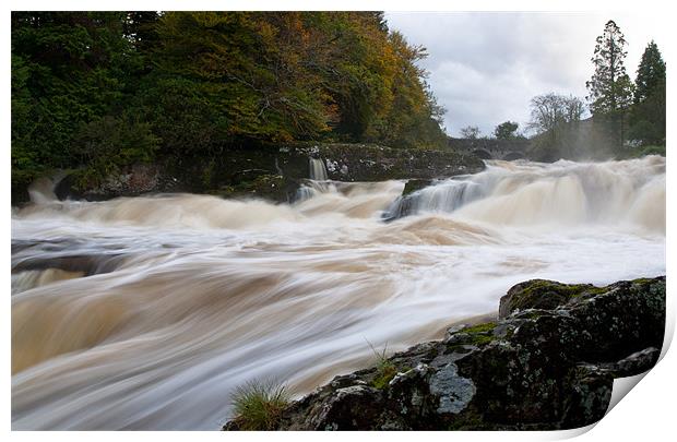 Sheen Falls Rapids Print by Declan Howard