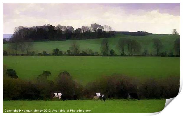 Irish Countryside Print by Hannah Morley