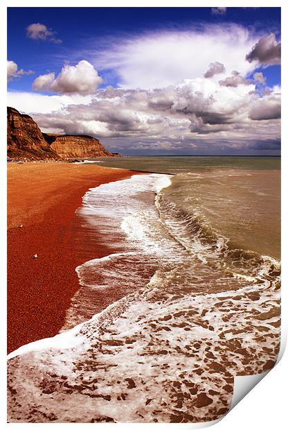 Hastings Beach Print by Anthony Michael 