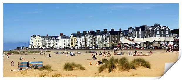 Barmouth Beach Wales Print by Anthony Michael 