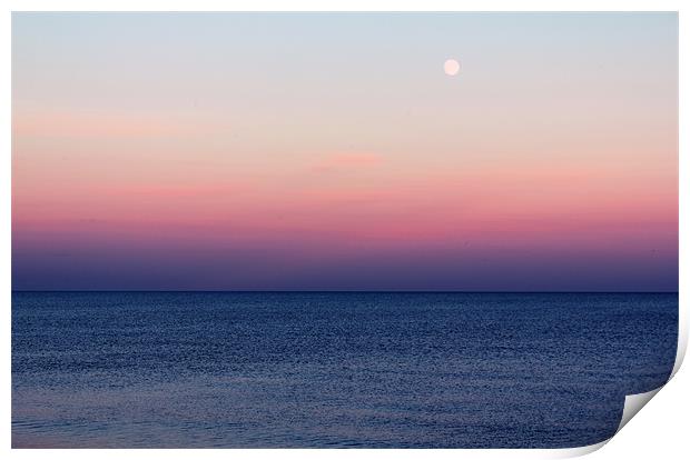 Ocean Sunset Horizon Print by Anthony Michael 