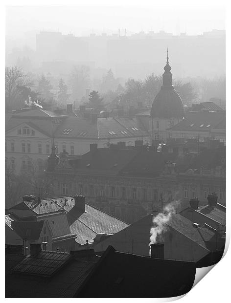 Misty Olomouc Print by Adam Lucas