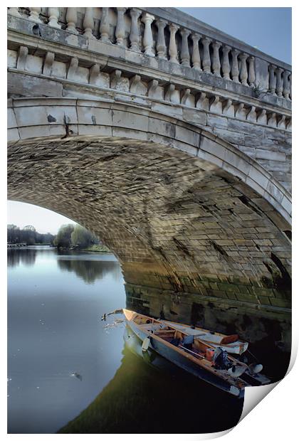 Underneath the arches Print by Chris Manfield