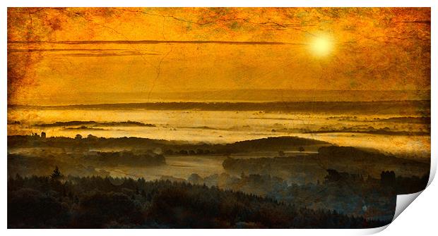 Misty Morning Glory Print by Chris Manfield