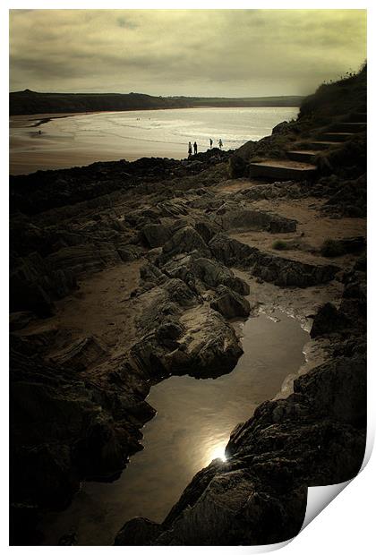 St Davids Head Print by Chris Manfield