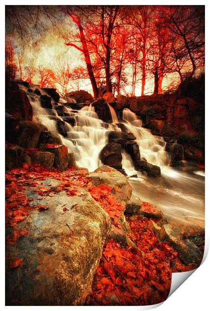 Autumn Falls Print by Chris Manfield