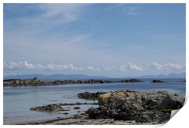 Uisken beach, Isle of Mull Print by Sarah Harrington-James