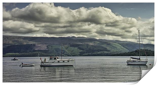 Cruising Loch Lomond Print by Sam Smith