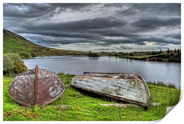 Glenburn fishery Print by Sam Smith