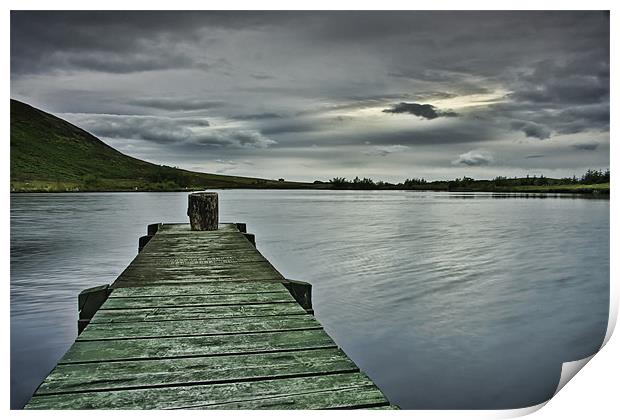 Fishing jetty Print by Sam Smith