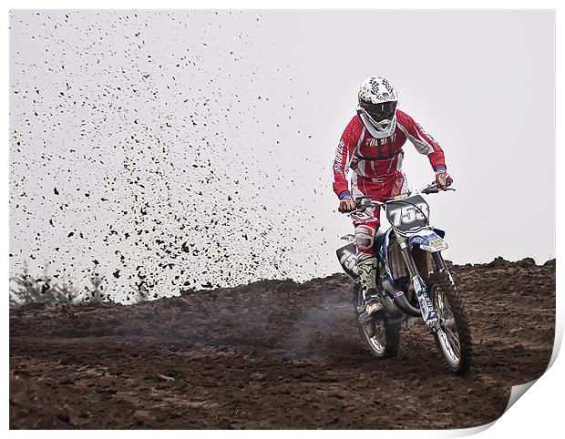 Motocross Print by Sam Smith