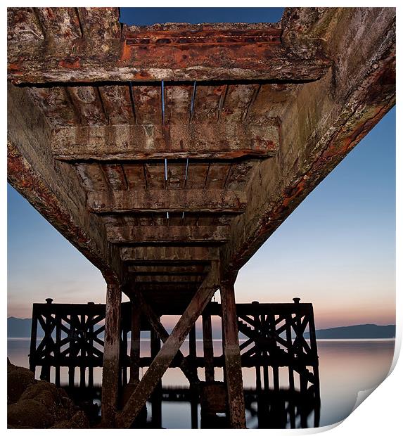 Under the jetty Print by Sam Smith