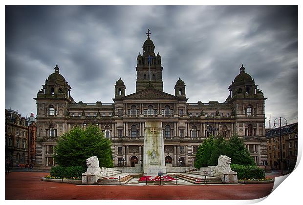 George Square Print by Sam Smith