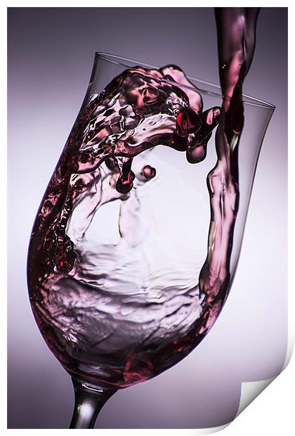 Pouring wine Print by Sam Smith