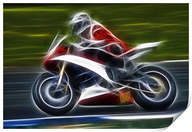 Motorbike Print by Sam Smith