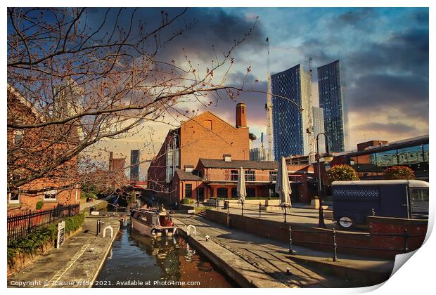 Castlefield Manchester Print by Joanne Wilde