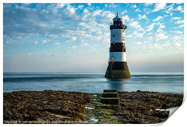 Penmon Point Lighthouse Print by colin ashworth