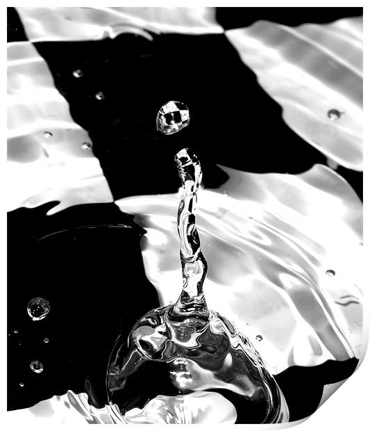 Abstract Water Droplet Print by Simon H